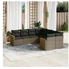 Image de Salon de Jardin avec Coussins 8 pcs, Canapés de Terrasse, Ensemble de Meubles de Patio, Mobilier d'Extérieur, Gris 3226557