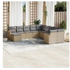 Image de Salon de Jardin avec Coussins 11 pcs, Canapés de Terrasse, Ensemble de Meubles de Patio, Mobilier d'Extérieur, 3226570