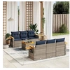 Image de Salon de Jardin avec Coussins 7 pcs, Canapés de Patio, Ensemble de Meubles, Mobilier de Terrasse Exterieur, Gris 3226635