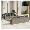 Image de Salon de Jardin avec Coussins 8 pcs, Canapés de Terrasse, Ensemble de Meubles de Patio, Mobilier d'Extérieur, Gris 3226648