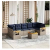 Image de Salon de Jardin avec Coussins 8 pcs, Canapés de Patio, Ensemble de Meubles, Mobilier de Terrasse Exterieur, Gris 3226656