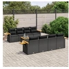 Image de Salon de Jardin avec Coussins 9 pcs, Sièges de Patio, Ensemble de Meubles, Mobilier de Terrasse Arrière-cour 3226657