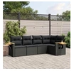 Image de Salon de Jardin avec Coussins 5 pcs, Canapés de Terrasse, Ensemble de Meubles de Patio, Mobilier d'Extérieur, Noir 3226783