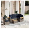 Image de Salon de Jardin avec Coussins 6 pcs, Canapés de Patio, Ensemble de Meubles, Mobilier de Terrasse Exterieur, Gris 3226824