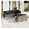 Image de Salon de Jardin avec Coussins 7 pcs, Canapés de Patio, Ensemble de Meubles, Mobilier de Terrasse Exterieur, Gris 3226985