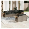Image de Salon de Jardin avec Coussins 8 pcs, Canapés de Terrasse, Ensemble de Meubles de Patio, Mobilier d'Extérieur, Gris 3226991