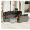 Image de Salon de Jardin avec Coussins 8 pcs, Canapés de Terrasse, Ensemble de Meubles de Patio, Mobilier d'Extérieur, Gris 3227005