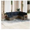 Image de Salon de Jardin avec Coussins 7 pcs, Canapés de Patio, Ensemble de Meubles, Mobilier de Terrasse Exterieur, Gris 3227048