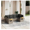 Image de Salon de Jardin avec Coussins 6 pcs, Canapés de Terrasse, Ensemble de Meubles de Patio, Mobilier d'Extérieur, Gris 3227103