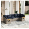 Image de Salon de Jardin avec Coussins 7 pcs, Canapés de Patio, Ensemble de Meubles, Mobilier de Terrasse Exterieur, Gris 3227111
