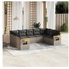 Image de Salon de Jardin avec Coussins 9 pcs, Canapés de Terrasse, Ensemble de Meubles de Patio, Mobilier d'Extérieur, Gris 3227117