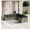 Image de Salon de jardin modulable rotin 10 personnes 10 pieces