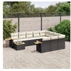Image de Salon de Jardin avec Coussins 11 pcs, Sièges de Patio, Ensemble de Meubles, Mobilier de Terrasse Arrière-cour 3227204