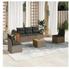 Image de Salon de Jardin avec Coussins 6 pcs, Canapés de Terrasse, Ensemble de Meubles de Patio, Mobilier d'Extérieur, Gris 3227537