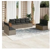 Image de Salon de jardin modulable resine tressee gris 8 pieces x 59 x 69 8 personnes