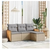 Image de Salon de Jardin avec Coussins 4 pcs, Canapés de Terrasse, Ensemble de Meubles de Patio, Mobilier d'Extérieur, Beige 3227585