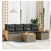 Image de Salon de Jardin avec Coussins 6 pcs, Canapés de Terrasse, Ensemble de Meubles de Patio, Mobilier d'Extérieur, Gris 3227607