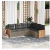 Image de Salon de Jardin avec Coussins 6 pcs, Canapés de Terrasse, Ensemble de Meubles de Patio, Mobilier d'Extérieur, Gris 3227684