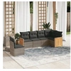 Image de Salon de Jardin avec Coussins 6 pcs, Canapés de Terrasse, Ensemble de Meubles de Patio, Mobilier d'Extérieur, Gris 3227698