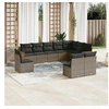 Image de Salon de jardin modulable resine tressee gris 10 pieces x 59 x 69 10 personnes