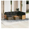 Image de Salon de Jardin avec Coussins 8 pcs, Canapés de Terrasse, Ensemble de Meubles de Patio, Mobilier d'Extérieur, Gris 3227894