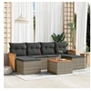 Image de Salon de Jardin avec Coussins 7 pcs, Canapés de Terrasse, Ensemble de Meubles de Patio, Mobilier d'Extérieur, Gris 3227908