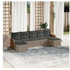 Image de Salon de Jardin avec Coussins 7 pcs, Canapés de Terrasse, Ensemble de Meubles de Patio, Mobilier d'Extérieur, Gris 3227915