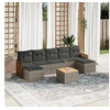 Image de Salon de Jardin avec Coussins 8 pcs, Canapés de Terrasse, Ensemble de Meubles de Patio, Mobilier d'Extérieur, Gris 3227922