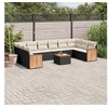 Image de Salon de jardin modulable resine tressee noir 11 pieces x 59 x 69 12 personnes