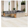 Image de Salon de jardin modulable rotin beige 11 pieces x 59 x 69 12 personnes