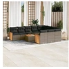 Image de Salon de jardin modulable rotin gris 11 pieces x 59 x 69 11 personnes