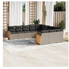 Image de Salon de Jardin avec Coussins 11 pcs, Canapés de Terrasse, Ensemble de Meubles de Patio, Mobilier d'Extérieur, Gris 3228111