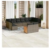 Image de Salon de Jardin avec Coussins 12 pcs, Canapés de Terrasse, Ensemble de Meubles de Patio, Mobilier d'Extérieur, Gris 3228125