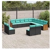 Image de Salon de jardin modulable GENERIQUE resine tressee 13 pieces 62 x 55 x 69 cm