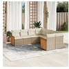 Image de Salon de Jardin avec Coussins 8 pcs, Canapés de Terrasse, Ensemble de Meubles de Patio, Mobilier d'Extérieur, Beige 3228235