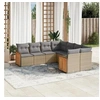 Image de Salon de Jardin avec Coussins 8 pcs, Canapés de Terrasse, Ensemble de Meubles de Patio, Mobilier d'Extérieur, Beige 3228236