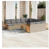Image de Salon de jardin modulable beige resine tressee 13 pieces 62 x 55 x 69 cm 12 personnes