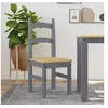 Image de Lot de 2 chaise H. 99 cm non pliable interieur en bois massif gris