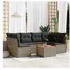 Image de Salon de jardin avec coussins 7 pcs gris résine tressée 3223561