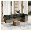 Image de Salon de Jardin avec Coussins 7 pcs, Canapés de Terrasse, Ensemble de Meubles de Patio, Mobilier d'Extérieur, Gris 3223652