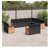 Image de Salon de jardin modulable beige 12 pieces 11 personnes 62 x 62 x 69 cm resine tressee