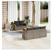 Image de Salon de jardin modulable resine tressee gris 6 pieces 65.5 x 62 x 37 5 personnes