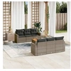 Image de Salon de jardin modulable rotin gris 7 pieces x 65.5 x 69 6 personnes