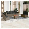 Image de Salon de jardin modulable resine tressee gris 9 pieces 62 x 65.5 x 69 cm 8 personnes