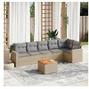 Image de Salon de jardin rotin beige 7 pieces x 65.5 x 69 6 personnes