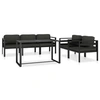Image de Salon de jardin modulable 12 pieces 11 personnes resine tressee 62 x 65.5 x 69 cm noir