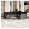 Image de Salon de jardin modulable resine tressee gris 9 personnes 62 x 62 x 69 cm 10 pieces