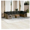 Image de Salon de Jardin avec Coussins 11 pcs, Canapés de Terrasse, Ensemble de Meubles de Patio, Mobilier d'Extérieur, Gris 3224737