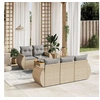Image de Salon de jardin modulable rotin beige 6 pieces x 70 x 69 5 personnes