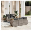 Image de Salon de jardin modulable resine tressee gris 6 pieces x 70 x 69 5 personnes